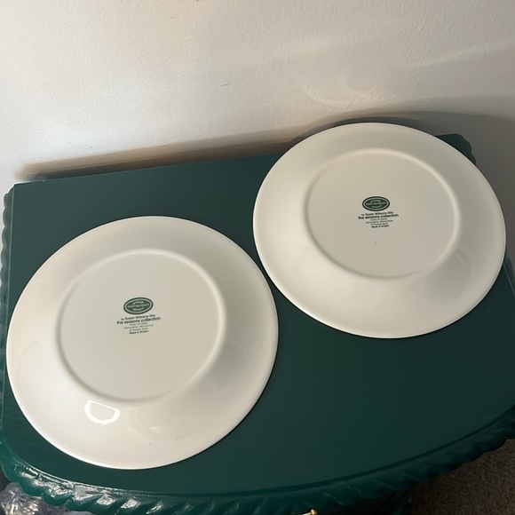 Pair of Vintage Portmeirion The Seasons Soft Blue Pink Tulip Pastel Salad Plates - Picture 4 of 6